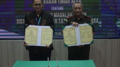 [Update] Kerja Sama Penanganan Masalah Hukum, PT Pegadaian Teken MoU dengan Kejati Aceh